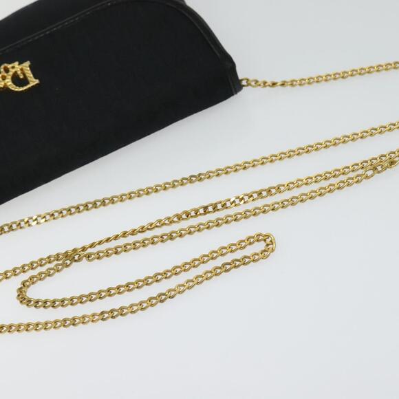 DIOR Trotter Canvas Chain Shoulder Bag Brown Gold - Picture 7 of 12